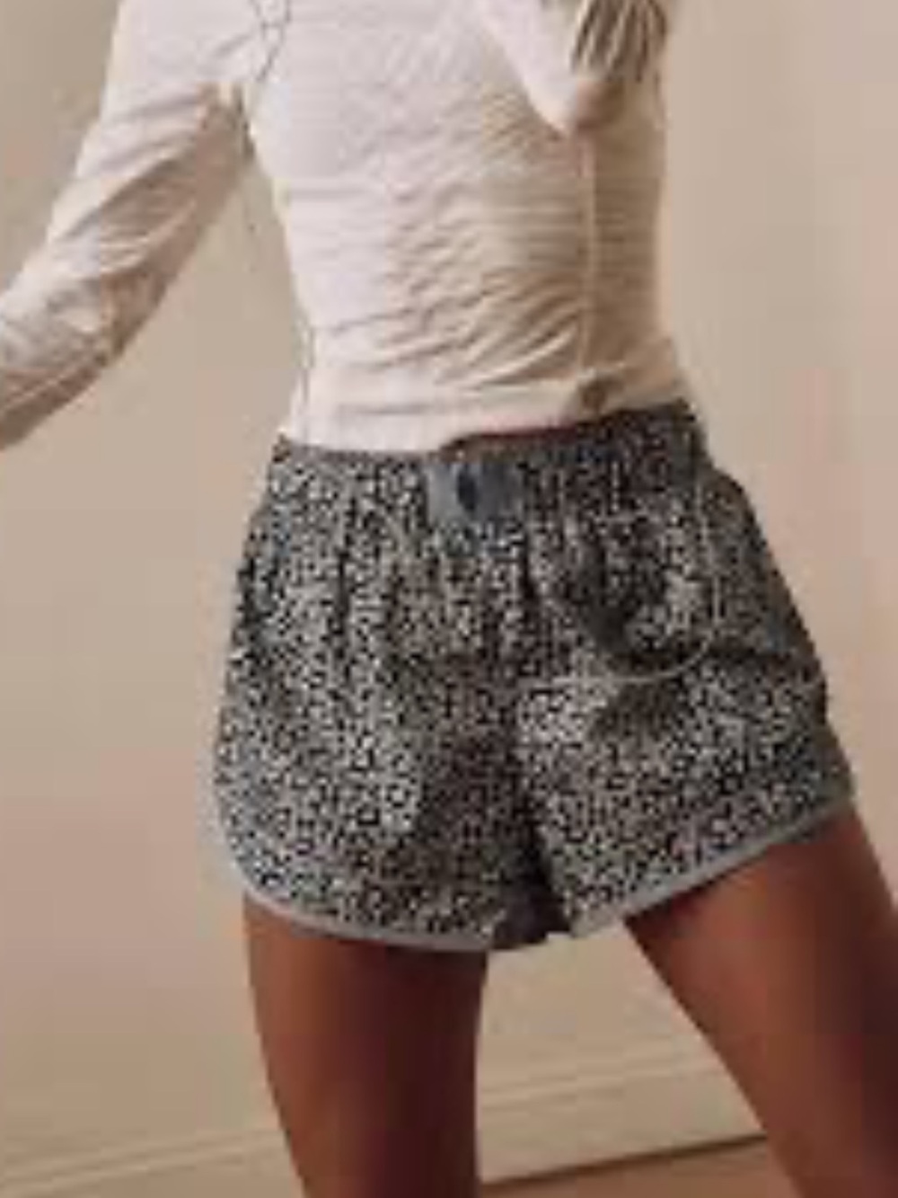 FP Movement by Free People Black and White Athletic Shorts